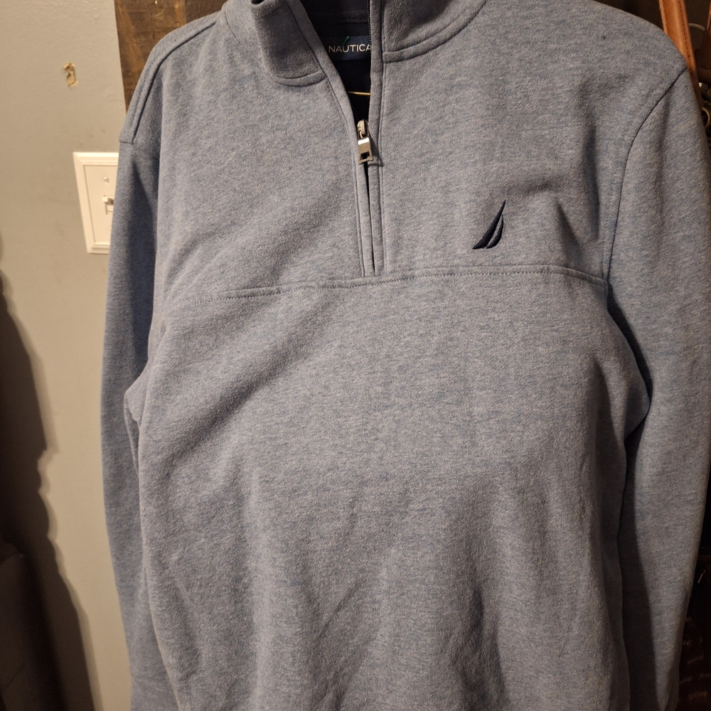 Nautica Blue Quarter-Zip Pullover
